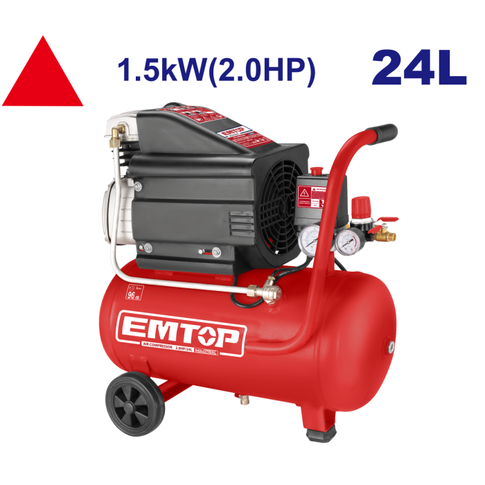 Compresor de aer 24L, 1.5kW (2.0HP) - EACPD20241, EMTOP [1]