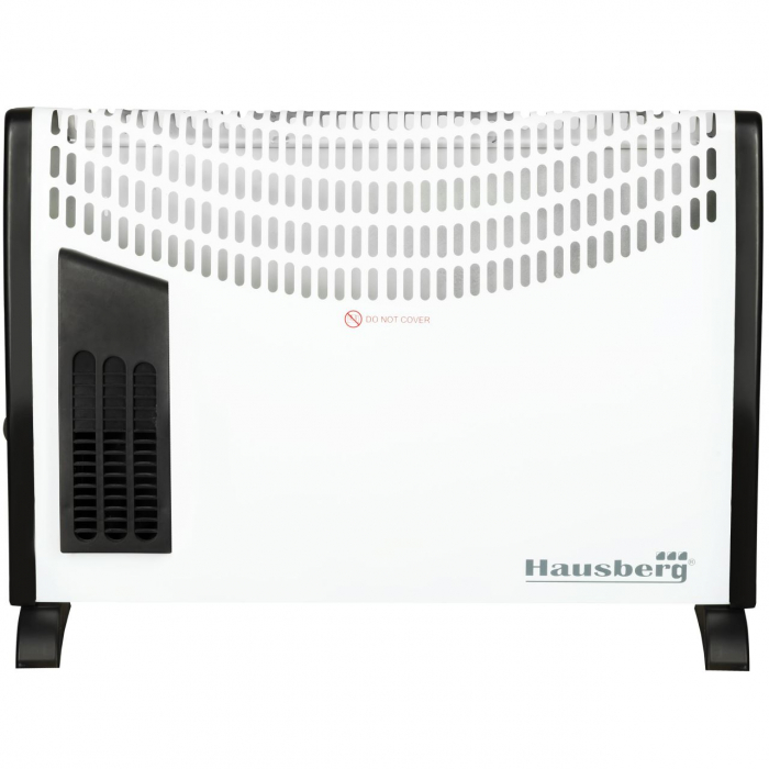 Convector electric Hausberg HB 8190, 2000 W, 3 nivele de putere, termostat reglabil, functie turbo [2]