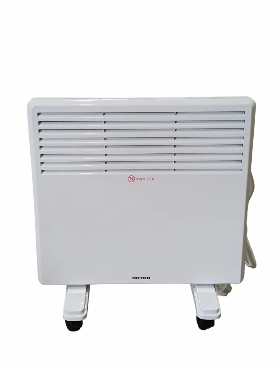 Convector electric Rotor, 600-1200W, 2 trepte putere, Termostat reglabil, Alb