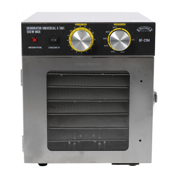 Deshidrator universal Micul Fermier GF-2194, 500W, Inox, 6 tavi [4]