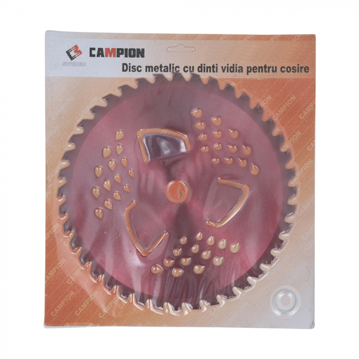 Disc Vidia pentru Motocositoare Nr. 10, 255, cu aripioare, Rosu [2]