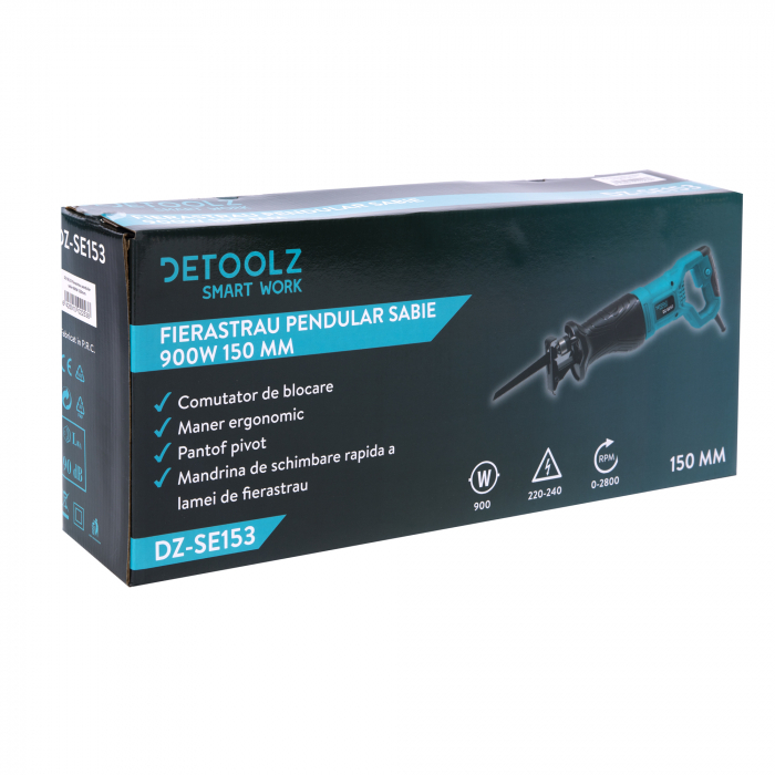 Fierastrau pendular sabie Detoolz DZ-SE153, 900W, 150mm [10]