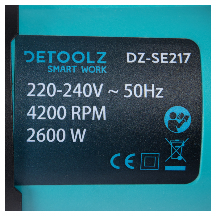 Circular debitat metal Detoolz DZ-SE217, 2600W, 4200RPM [5]