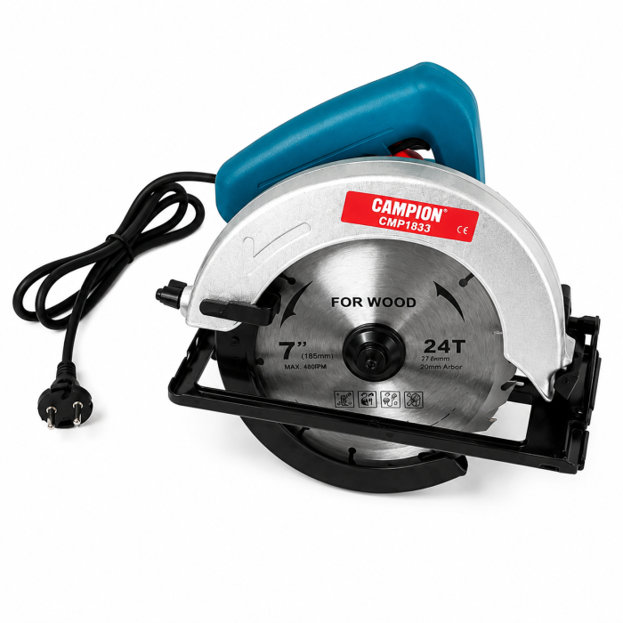 Fierastrau Circular Electric Altai Campion PRO, 3000W, 5000RPM, Disc 185mm/24 dinti, Taiere 65mm, Ghidaj paralel [3]