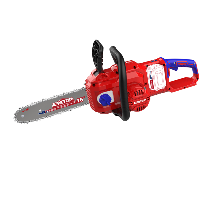 Fierastrau/Drujba cu lant fara acumulator si incarcator, motor fara perii (brushless), lant 40cm - ELGA40168, EMTOP [2]