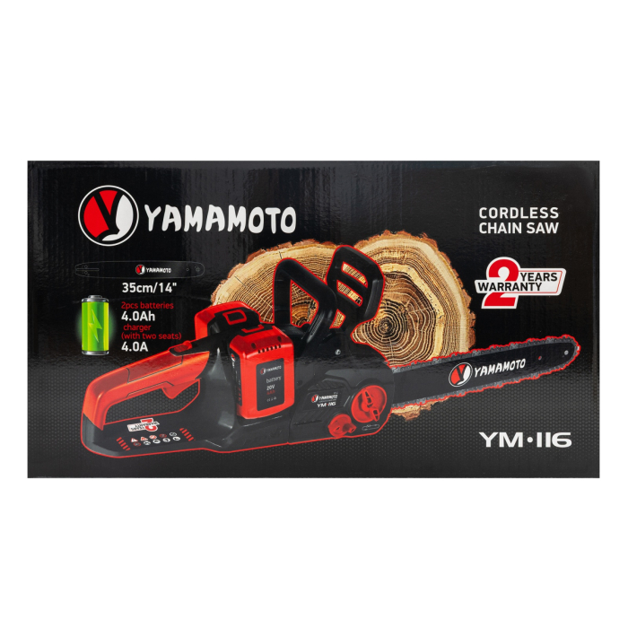 Fierastrau electric cu lant pe acumulator YAMAMOTO YM.116, 20V, 2 acumulatori inclusi [19]