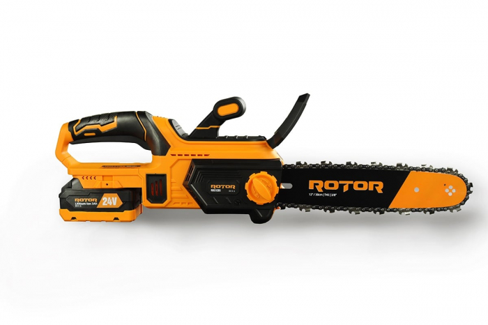 Fierastrau pe acumulator Rotor, 24V/3Ah, 6500RPM, Lungime lama 12"(30cm), Sistem de ungere lant automat [3]