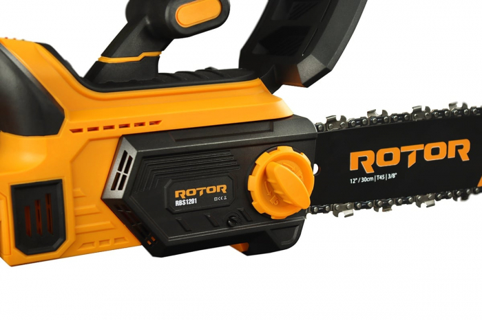 Fierastrau pe acumulator Rotor, 24V/3Ah, 6500RPM, Lungime lama 12"(30cm), Sistem de ungere lant automat [4]