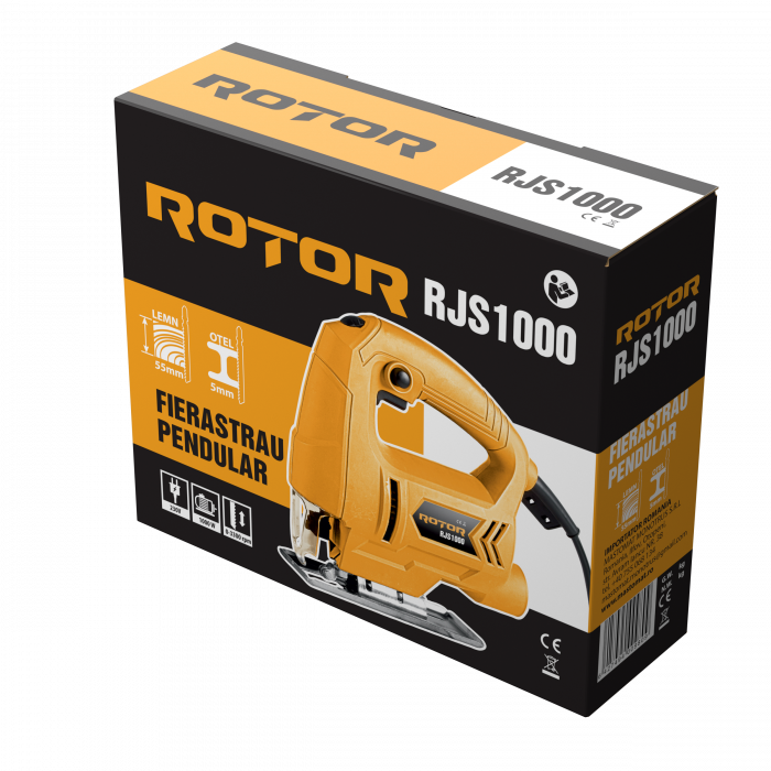 Fierastrau pendular Rotor RJS1000, 1000W, 3300RPM, Lemn 55mm, Otel 5mm [2]