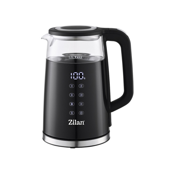 Fierbator electric zilan zln-7859, 2200w, ecran digital, panou comanda tactil, negru