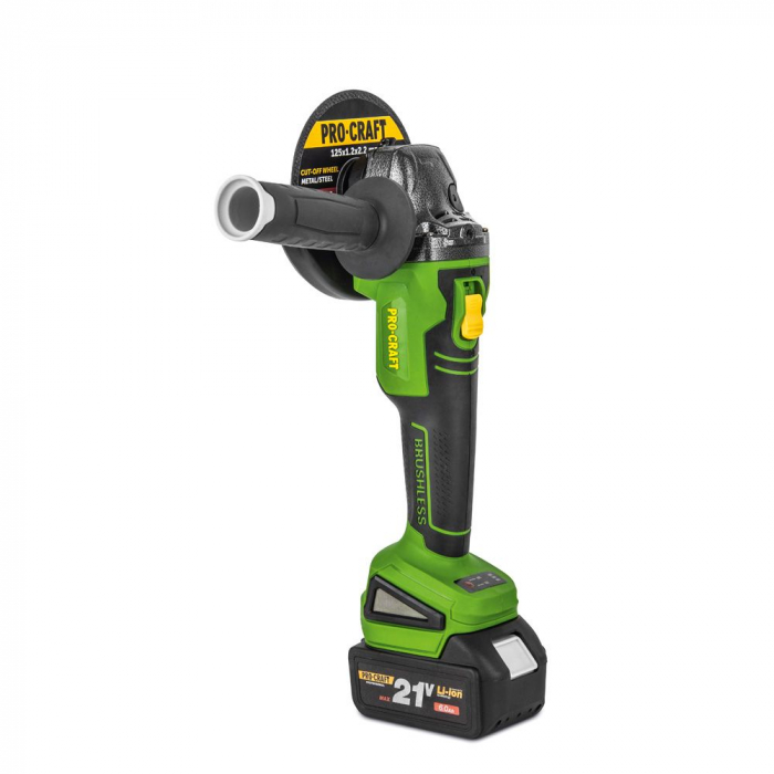 Flex pe acumulator Procraft PWA216, 21V, 8500 RPM, 100 mm [5]