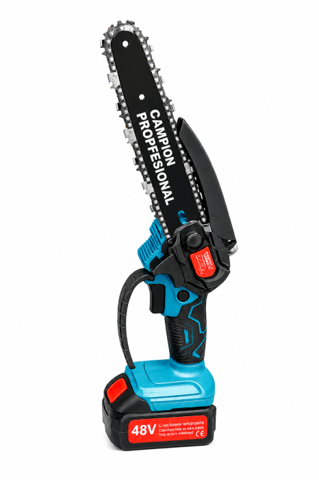 Foarfeca de crengi + Minifierastrau + Extensie 2m ALTAI Campion PRO, 48V/6Ah, 2 Acumulatori [8]