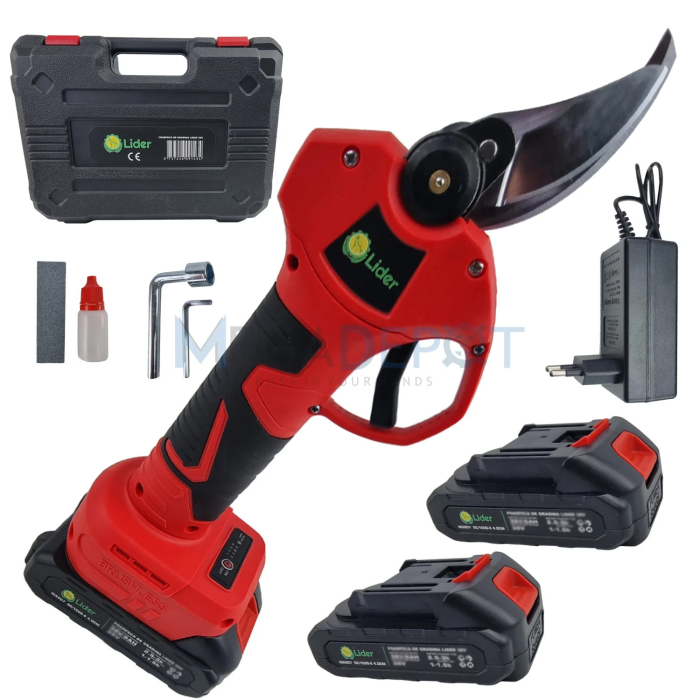 Foarfeca electrica cu 2 x acumulatori LIDER 36V, 6000mAh, geanta de transport [2]