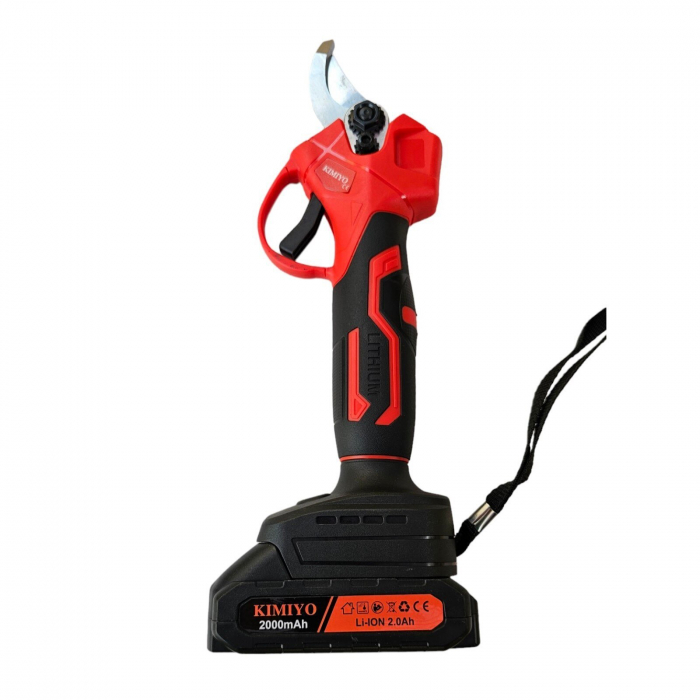 Foarfeca electrica pentru crengi KIMIYO 21V/2Ah, 2 acumulatori, incarcator, geanta transport [5]
