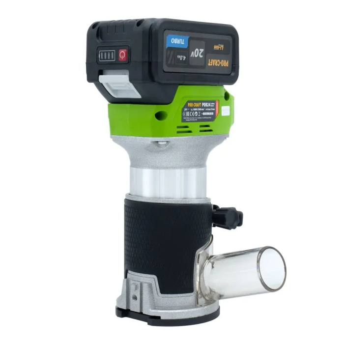 Freza de lemn, pe acumulator, ProCraft, 20V 4Ah, 16000-36000RPM, 6 Trepte viteza