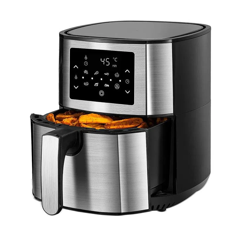 Friteuza cu aer cald Rosberg RP51980M, 1400W, 5.5L, Reglare temperatura 80-200°C, Temporizator, 8 programe, Inox [2]