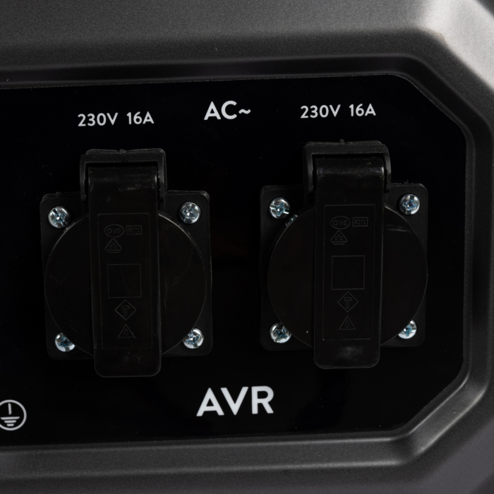 Generator Detoolz 2.5kW 2 prize 230V benzina, 4T, pornire manuala 15L fara roti G01 [3]