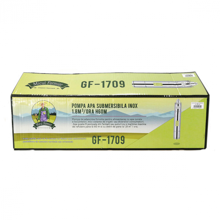 Pompa apa submersibila Micul Fermier 4SK-100, 60m, inox, cu snec, 1.8mc [4]