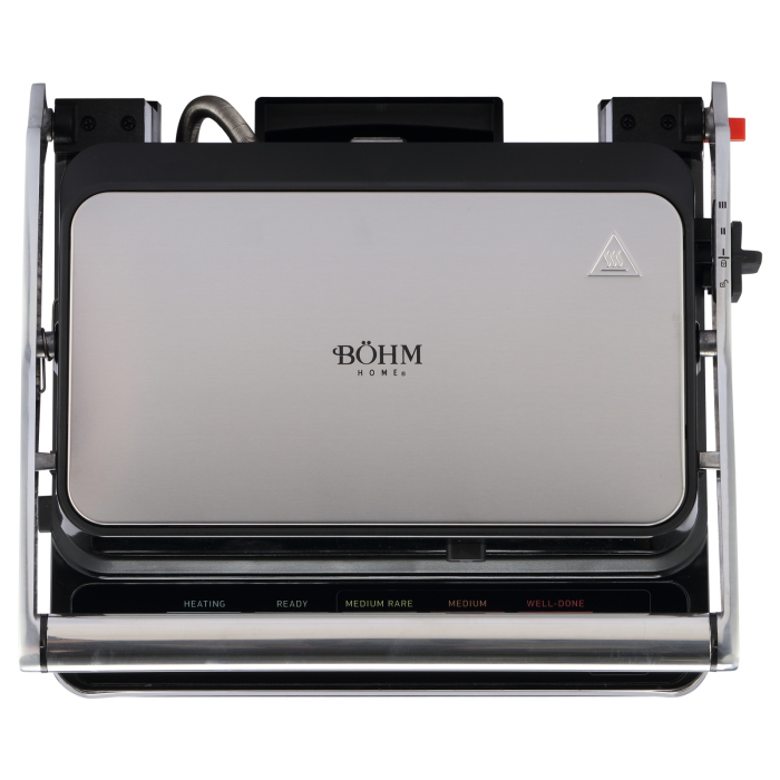 Gratar electric BOHM HOME BEGM160DS, 1600 W, placi detasabile antiaderente, afisaj digital, control tactil [7]