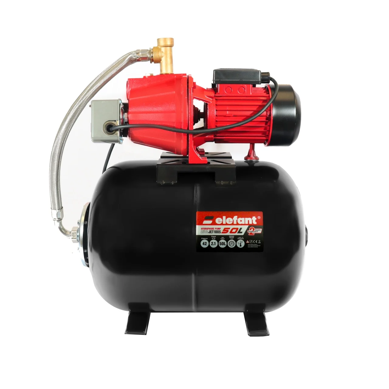 Hidrofor Elefant, 550W, Debit maxim 35L/min., Rezervor 50L, Inaltime maxima 42m [2]