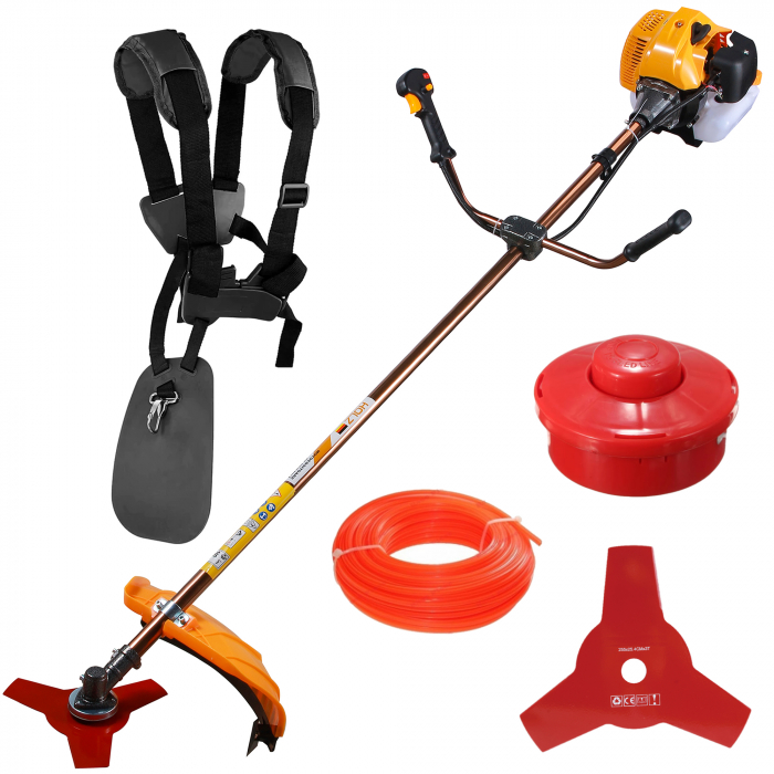 Pachet Motocoasa HOLZ Designed in Germany, Cultivator, Profesionala, 6.5CP, 10000RPM, 58CC [4]