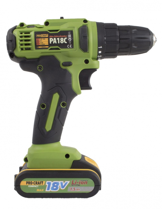 Autofiletanta Procraft Compact PA18C, 18V, 1.5 Ah, 2 acumulatori [4]
