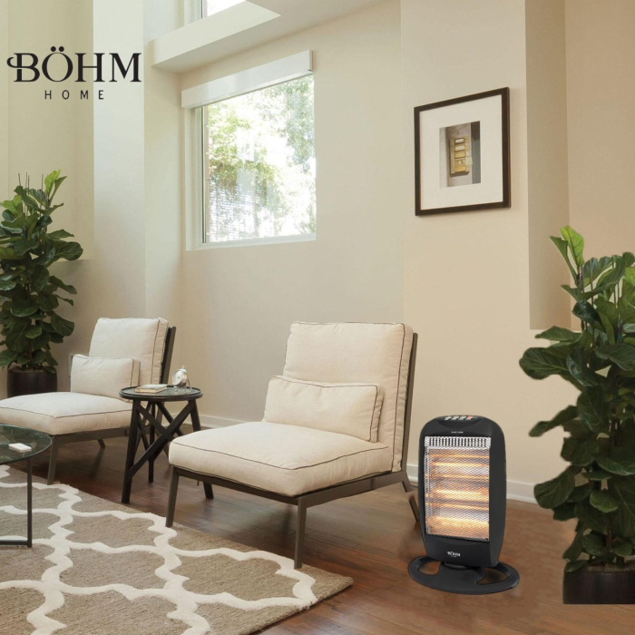 Incalzitor electric cu halogen Bohm, 400-1200W, 3 trepte putere, Suprafata incalzire 20-25m² [4]