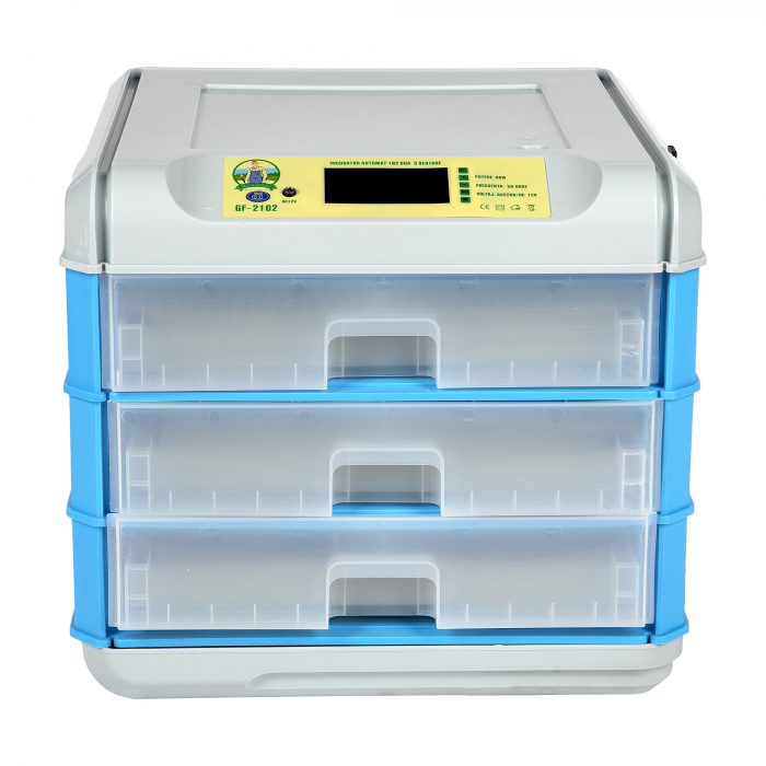Incubator Micul Fermier GF-2102, 192 oua, 3 sertare, Intoarcere automata [2]