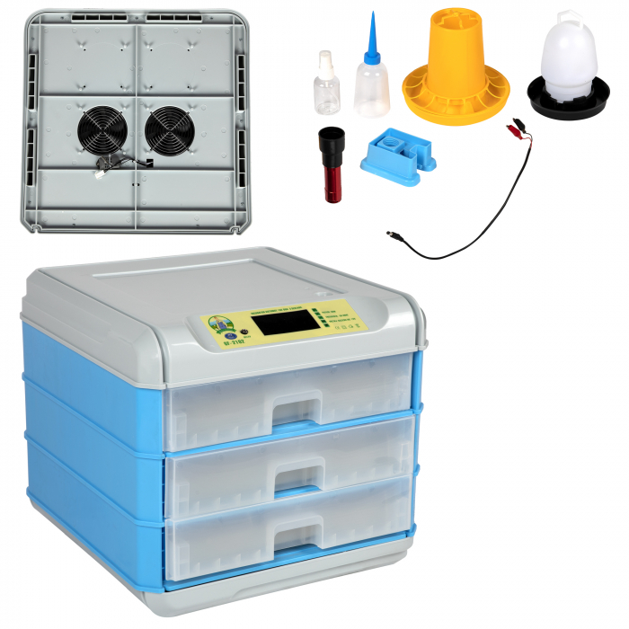 Incubator Micul Fermier GF-2102, 192 oua, 3 sertare, Intoarcere automata [4]