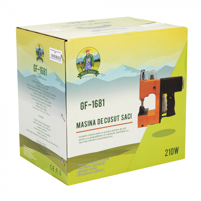 Masina de cusut saci Micul Fermier GF-1681, 210W,1300-1700imp./min., Ac GK9-370 [10]