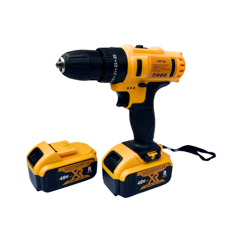 Masina de gaurit si insurubat (bormasina) 48V/8Ah, 2 acumulatori, 120 accesorii incluse + Geanta de transport [4]