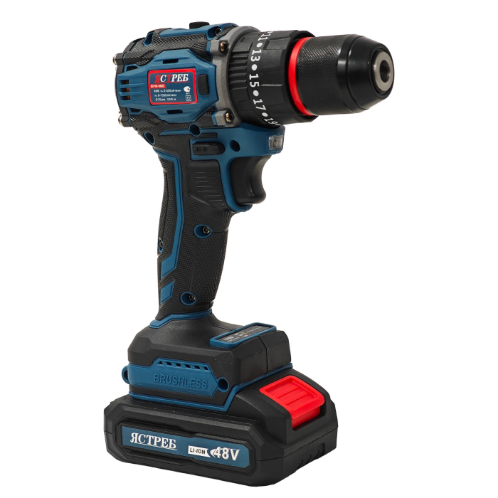 Mașină de găurit și înșurubat cu acumulator DDT JCTPEB HLP10-9002, Brushless, 48V, 2 acumulatori, cuplu reglabil, sistem autoblocaj,  valiză de transport [5]