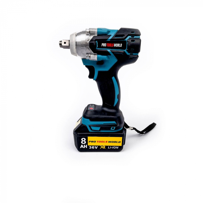 Masina de insurubat cu impact pe acumulatori ProTools World, bormasina, 36V, 8AH, 2 acumulatori [8]