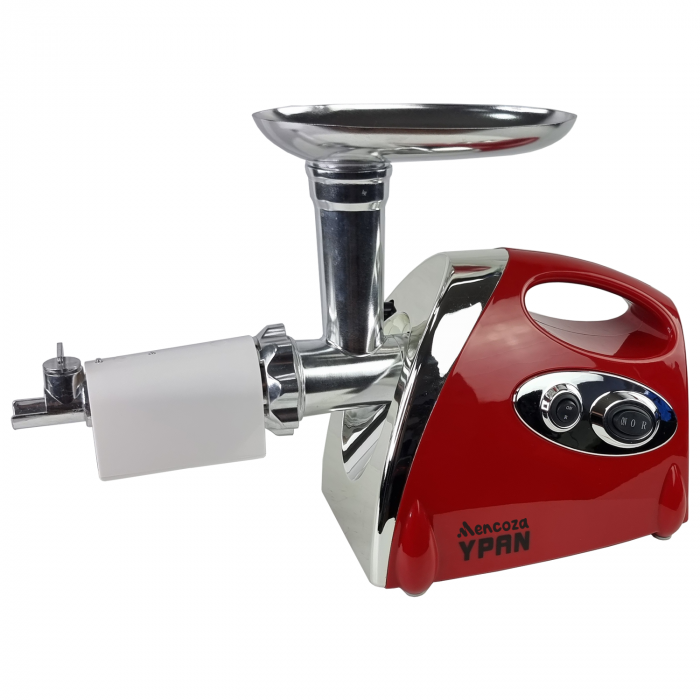 Masina de tocat carne 4 in 1 Mencoza by Ypan, 2500W, accesoriu suc de rosii, carnati, chitfele, 3 site, functia revers, motor cupru [6]