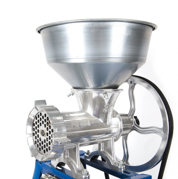 Masina de tocat carne cu palnie si motor electric Nr.32 Altai, 2.5KW, 1400RPM, Aluminiu, Argintie/ Albastra [3]