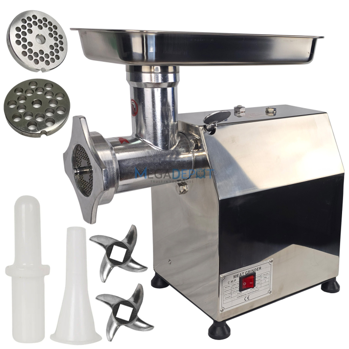 Masina de tocat carne electrica MK-22 4500W Inox 2 site incluse accesoriu carnati