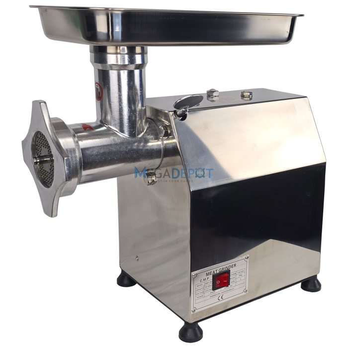 Masina de tocat carne, electrica, MK-22, 4500W, Inox, 2 site incluse, accesoriu carnati [2]