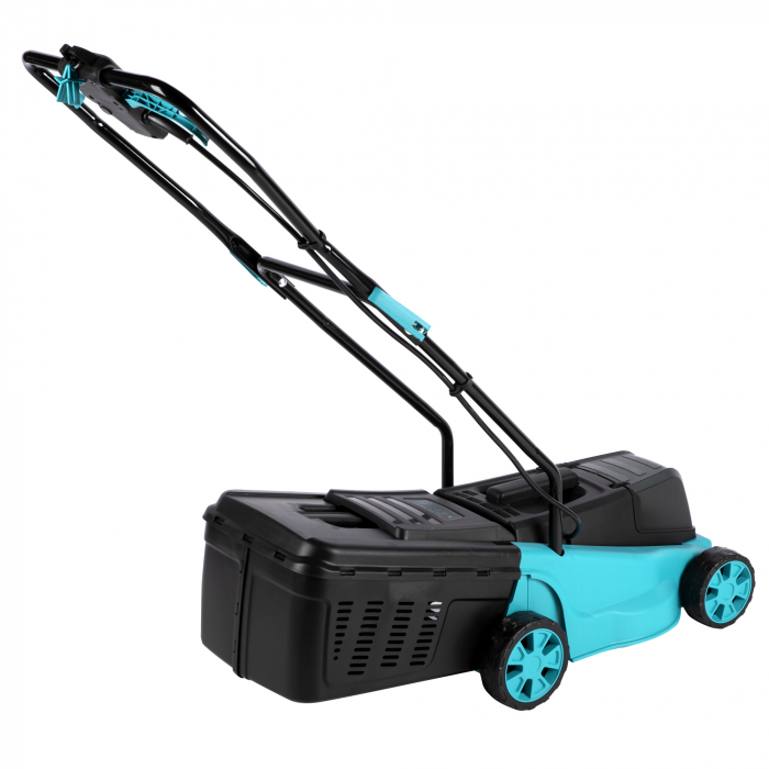 Masina de tuns gazon pe acumulator Detoolz DZSE228, 18V, 3 Trepte inaltime, Latime taiere 320mm, Capacitate 20L, 3800RPM, fara acumulator si incarcator [6]