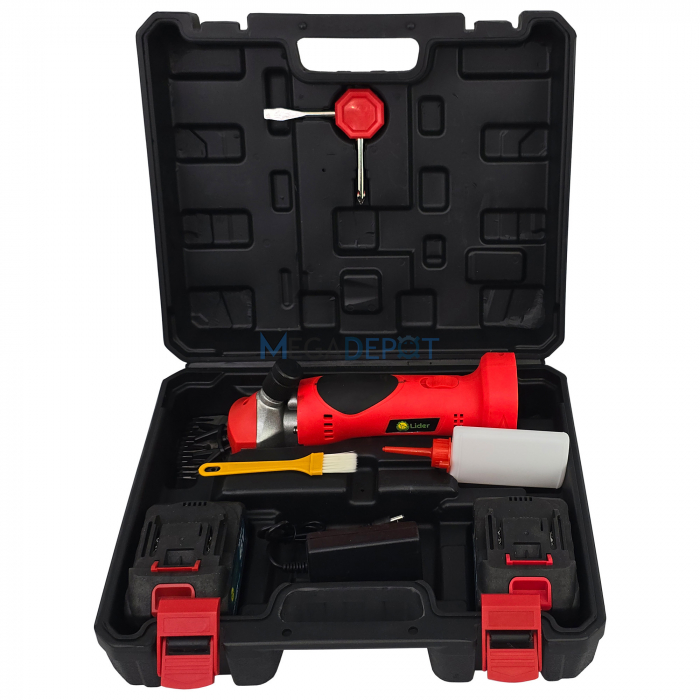 Masina de tuns oi pe acumulator Mencoza™ Lider, 48V, 6000mAh, 2 acumulatori, accesorii incluse, cutie de transport si depozitare [4]