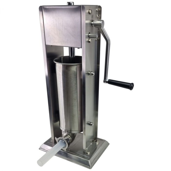 Aparat de umplut carnati profesional Elefant ML-S5, 5Kg, Mecanic, Inox-integral, 6 palnii incluse [2]
