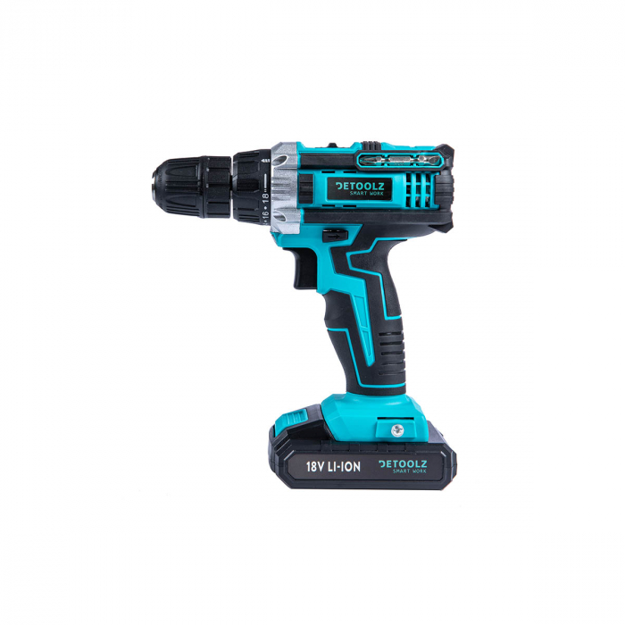 Masina gaurit si insurubat (bormasina) Detoolz DZ-SE128, 2 acumulatori Li-Ion, 18V, 1400RPM [3]