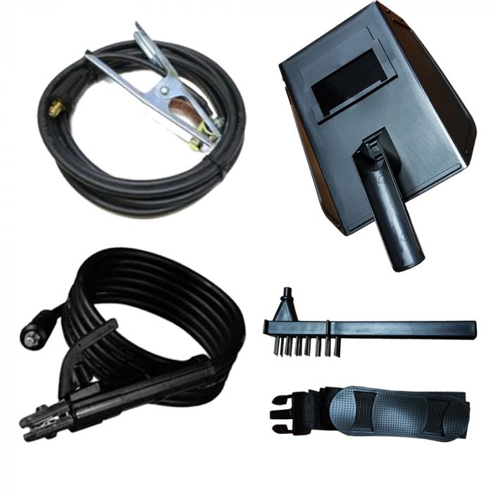 Aparat de sudura tip invertor MegaGarden MMA 355DK, 355Ah + Masca cristale lichide, Accesorii Incluse [6]
