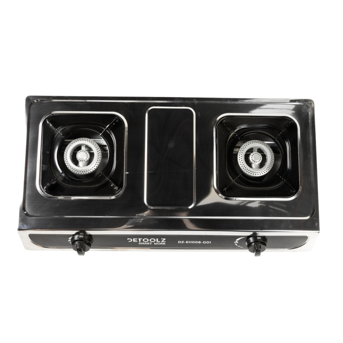 Mini aragaz portabil, Detoolz, 5.6kW, 2 ochiuri, Piezo [2]