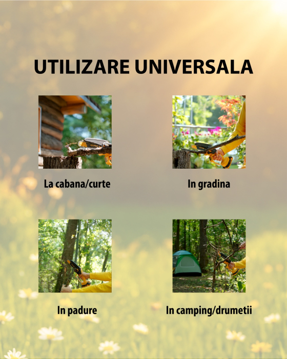 Mini drujbă 6" RBS-62 ROTOR, 1 acumulator 21V/2Ah, 1 x incarcator [8]