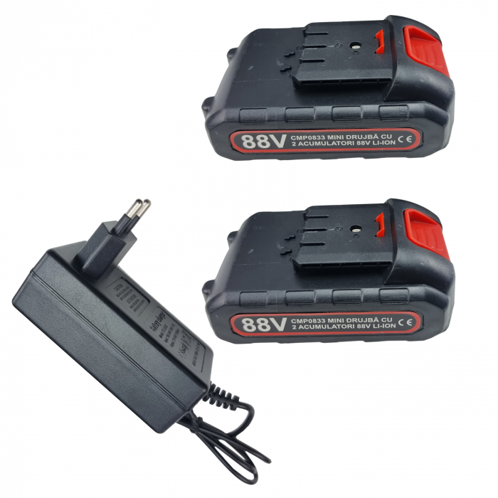 Mini fierastrau cu lant electric CAMPION 48V SuperPower, 2 acumulatori 2000mAh, incarcator, geanta de transport [3]