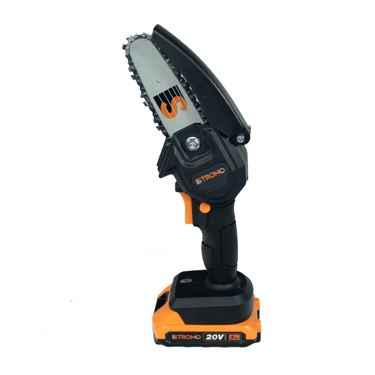 Mini fierastrau cu lant pe acumulator Stromo, 20V/2Ah, 4000RPM, Lungime lama 4'' [3]