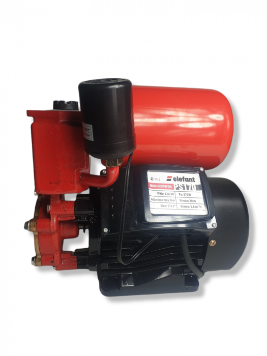 Mini hidrofor, ELEFANT PS170, 370W, 1.8bari, fonta, turbina bronz, silentios [2]