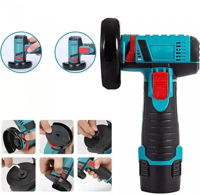 Mini polizor unghiular (miniflex) 48V, 6 discuri, 2 acumulatori, geanta de transport [4]