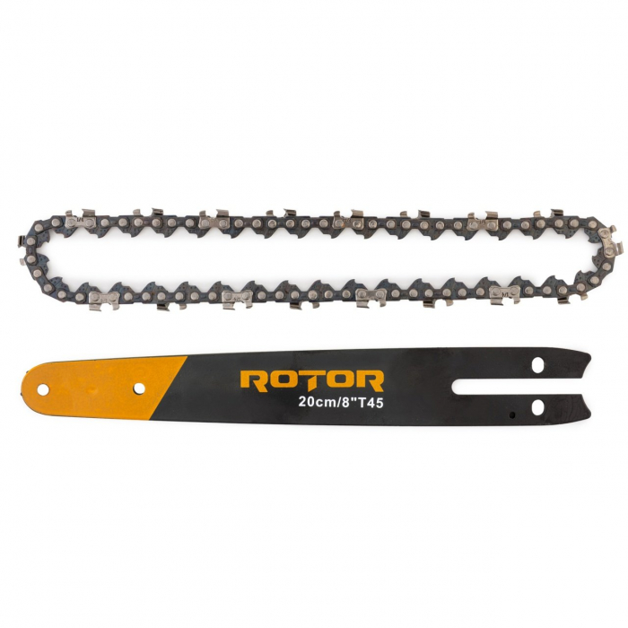 Minifierastrau pe acumulator Rotor, 21V/ 1.5Ah, 4500RPM, 1 Lama 6"+lant/1 Lama 8"+lant [8]