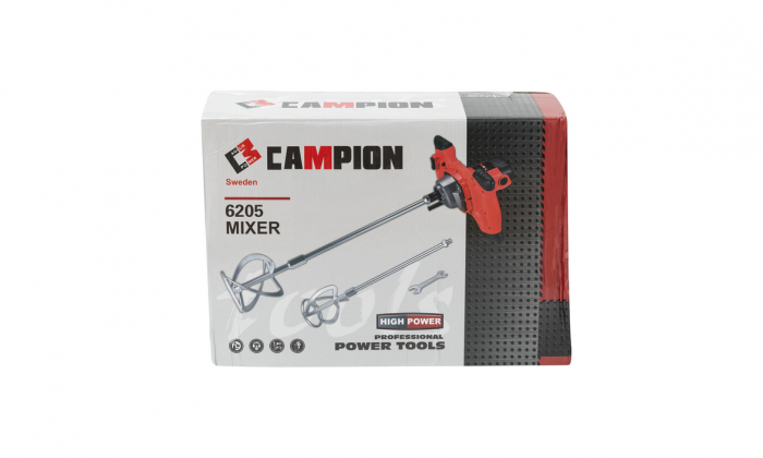 Mixer electric pentru mortar Campion, 3000W, 800RPM, tija + paleta incluse [3]